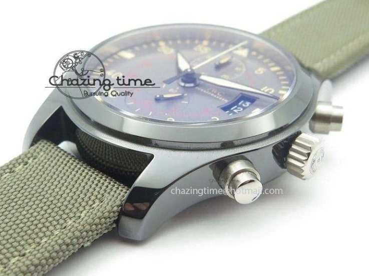 MIROTIME 0401 Pilot Top Gun Miramar IWC388002 ZF 1:1 Best Edition Ceramic Case On Nylon Strap A Practical 7345
